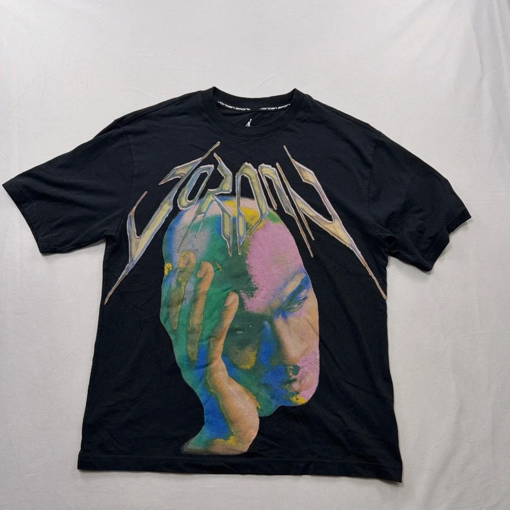 Jordan T-Shirt Dri-FIT Michael Jordan Graphic HJ2348-010 Black Mens Size M